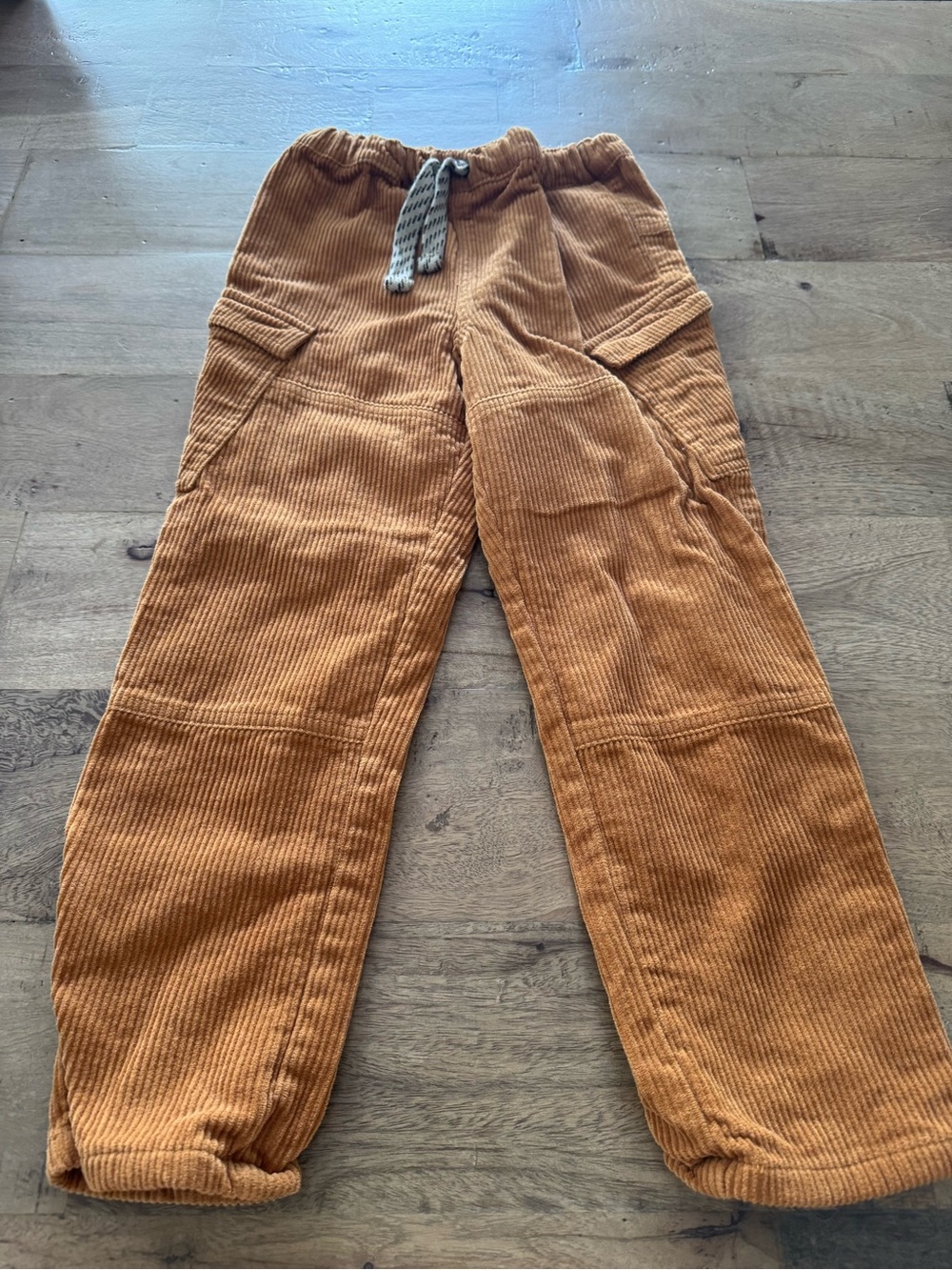 La redoute sturdy Kids Corduroy Drawstring Pants - Tan sz 5 years